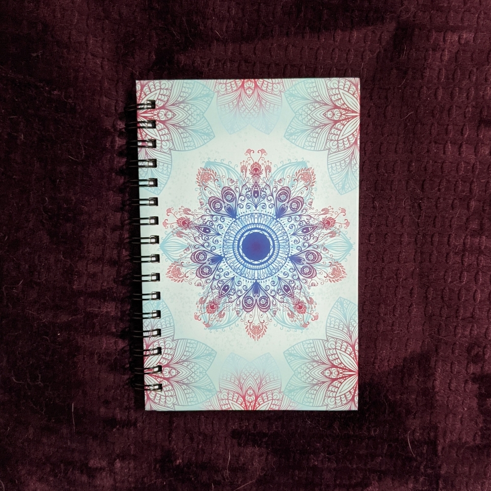 Piccadilly Blank Spiral Journal Blue & Purple